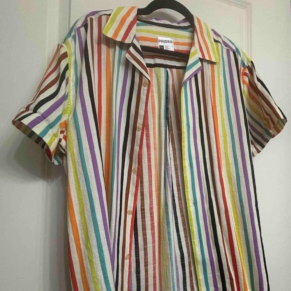 NWOT Target Unisex PRIDE Button-Down Shirt